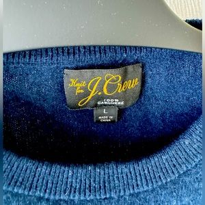 J.Crew men’s 100% cashmere sweater size large
